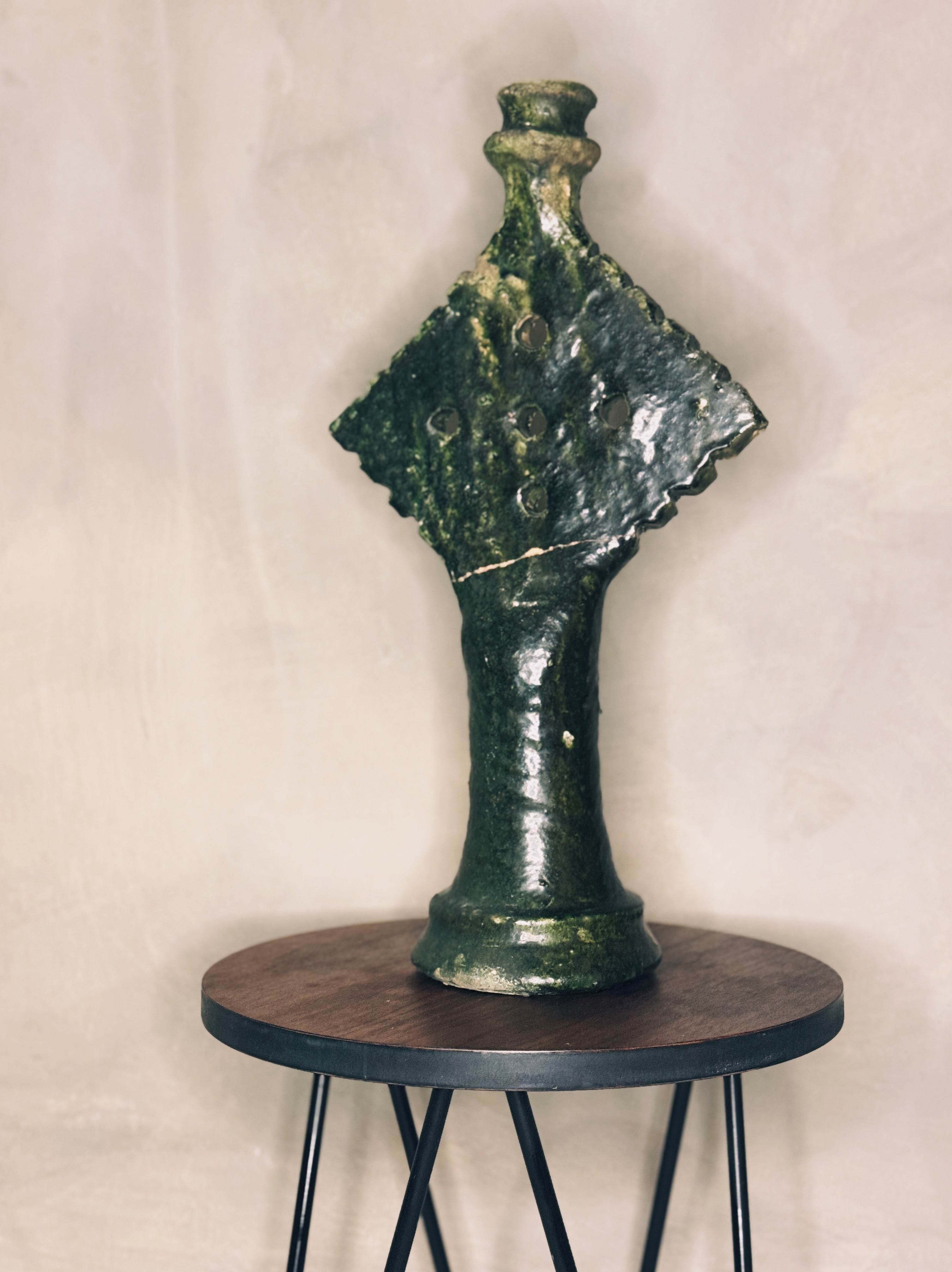 Large Tamgroute Diamond Candle Holder