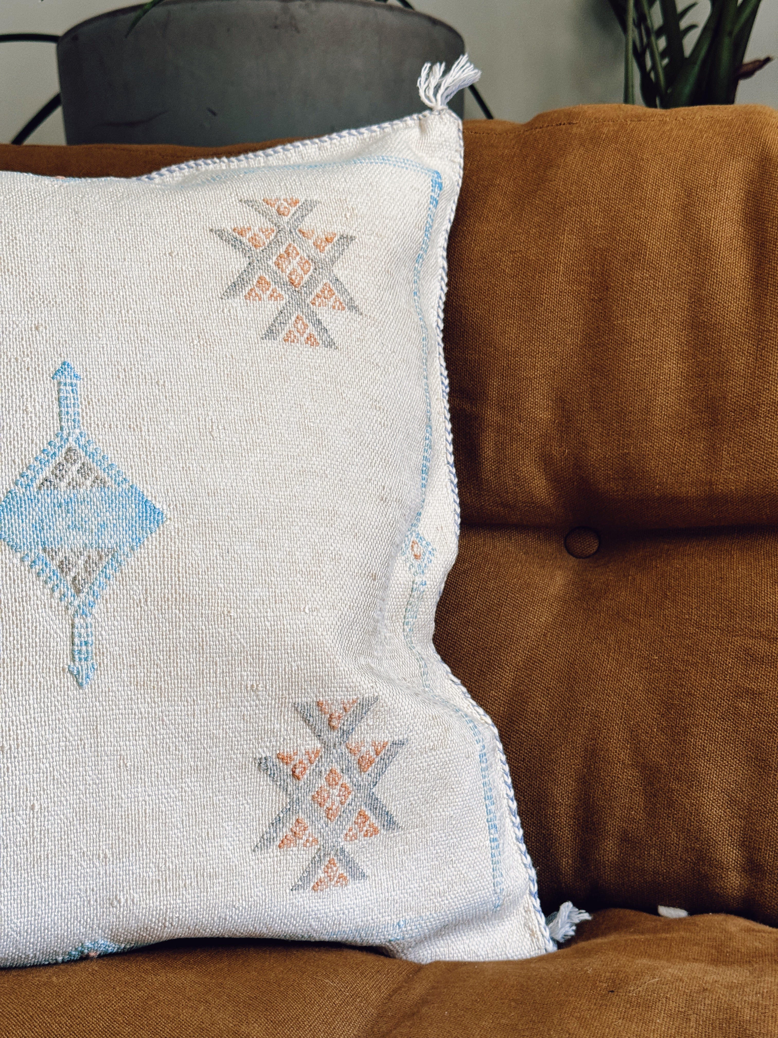 Handmade Cacti Silk Cushion Covers