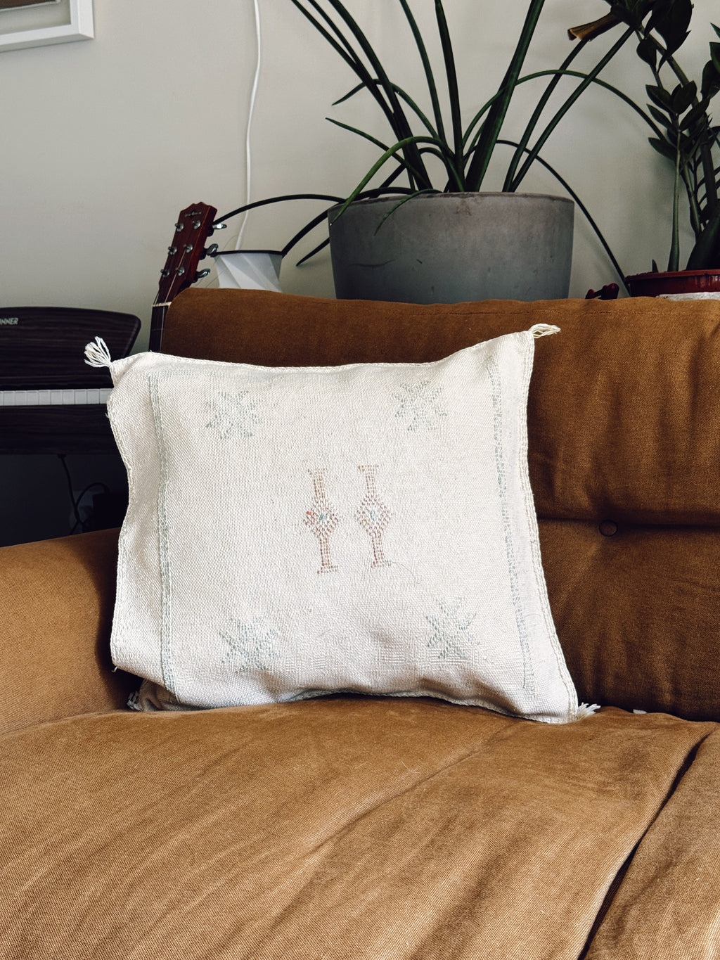 Handmade Cacti Silk Cushion Covers
