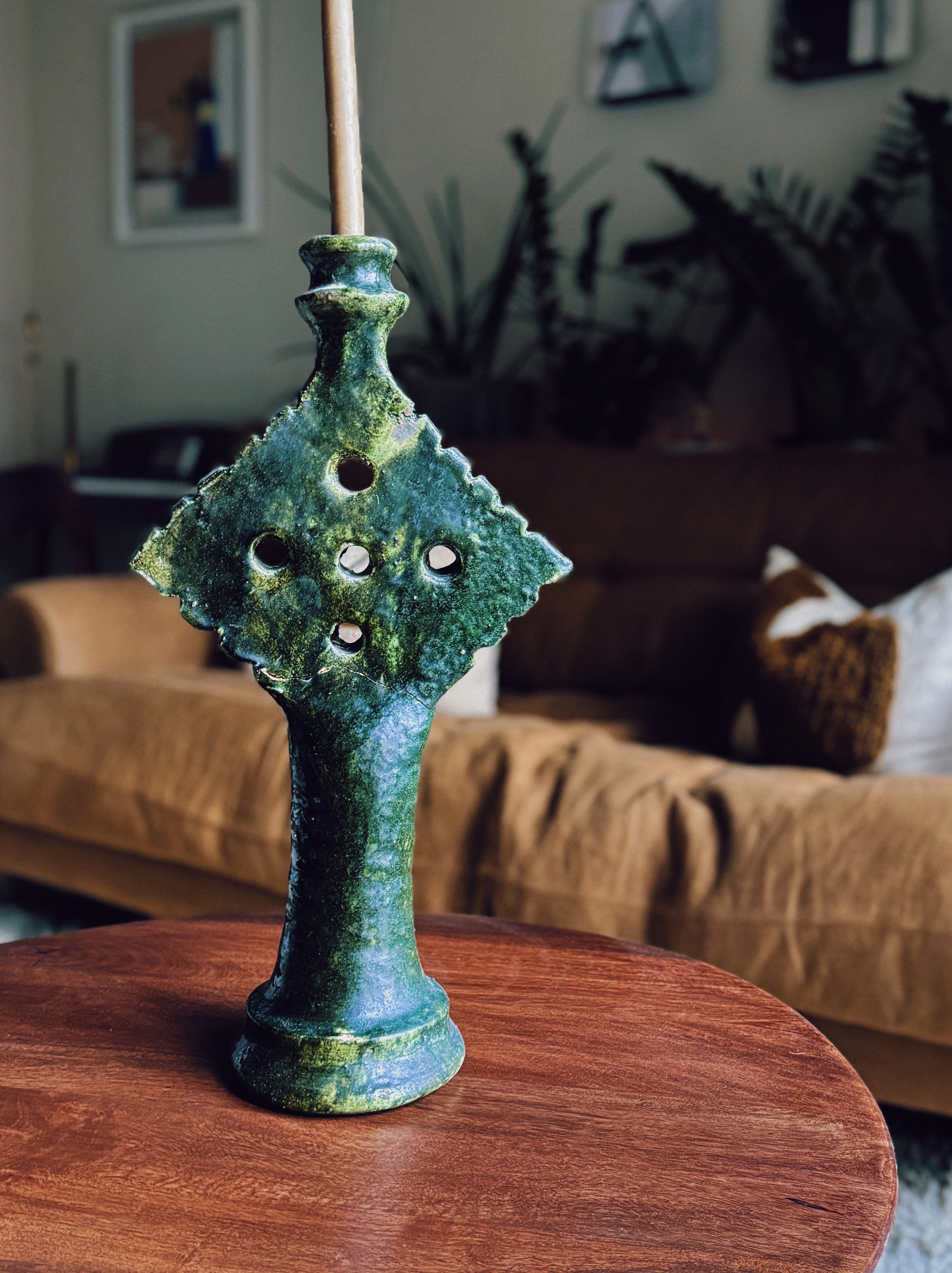 Large Tamgroute Candle Holder