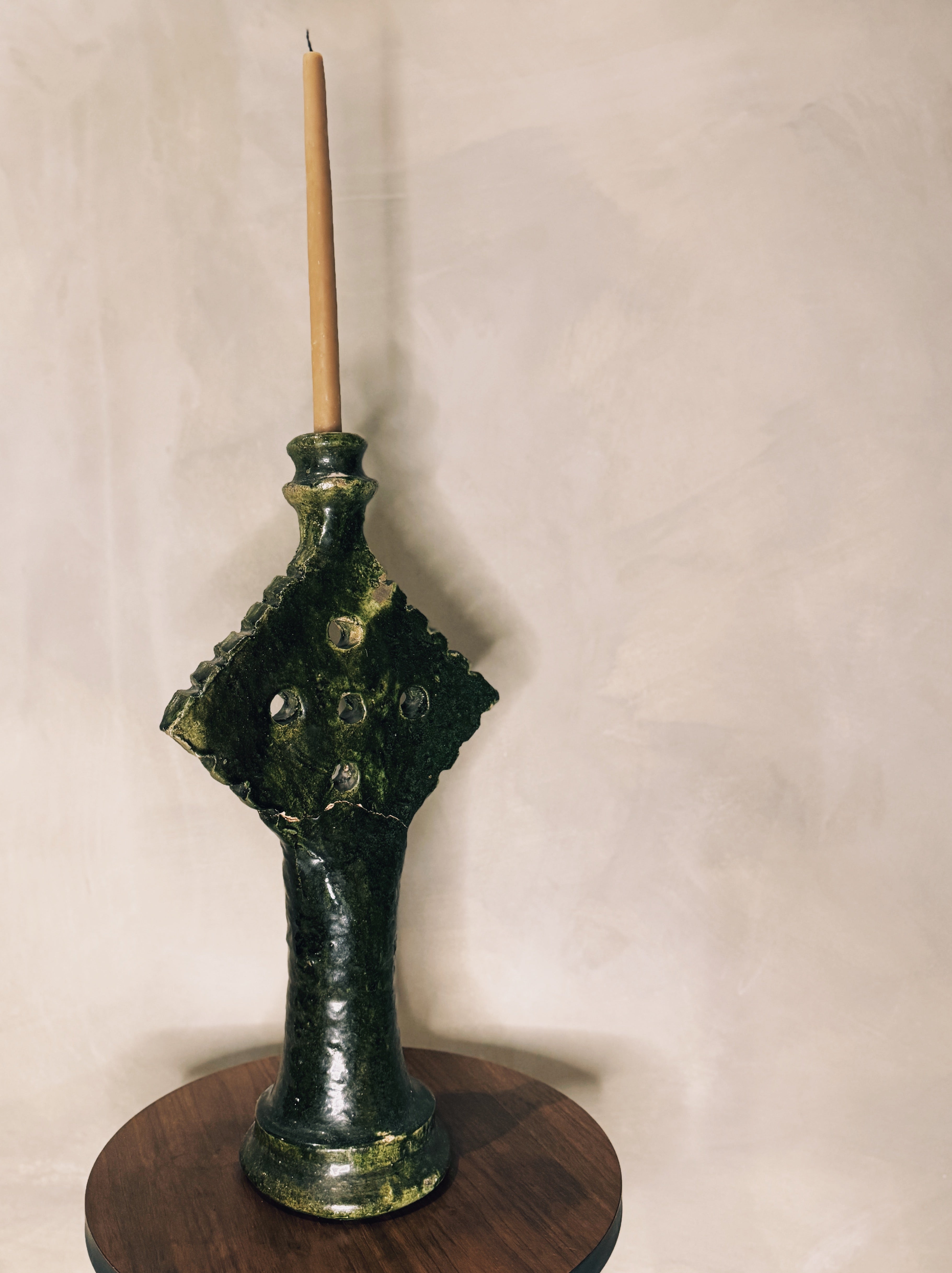 Large Tamgroute Diamond Candle Holder