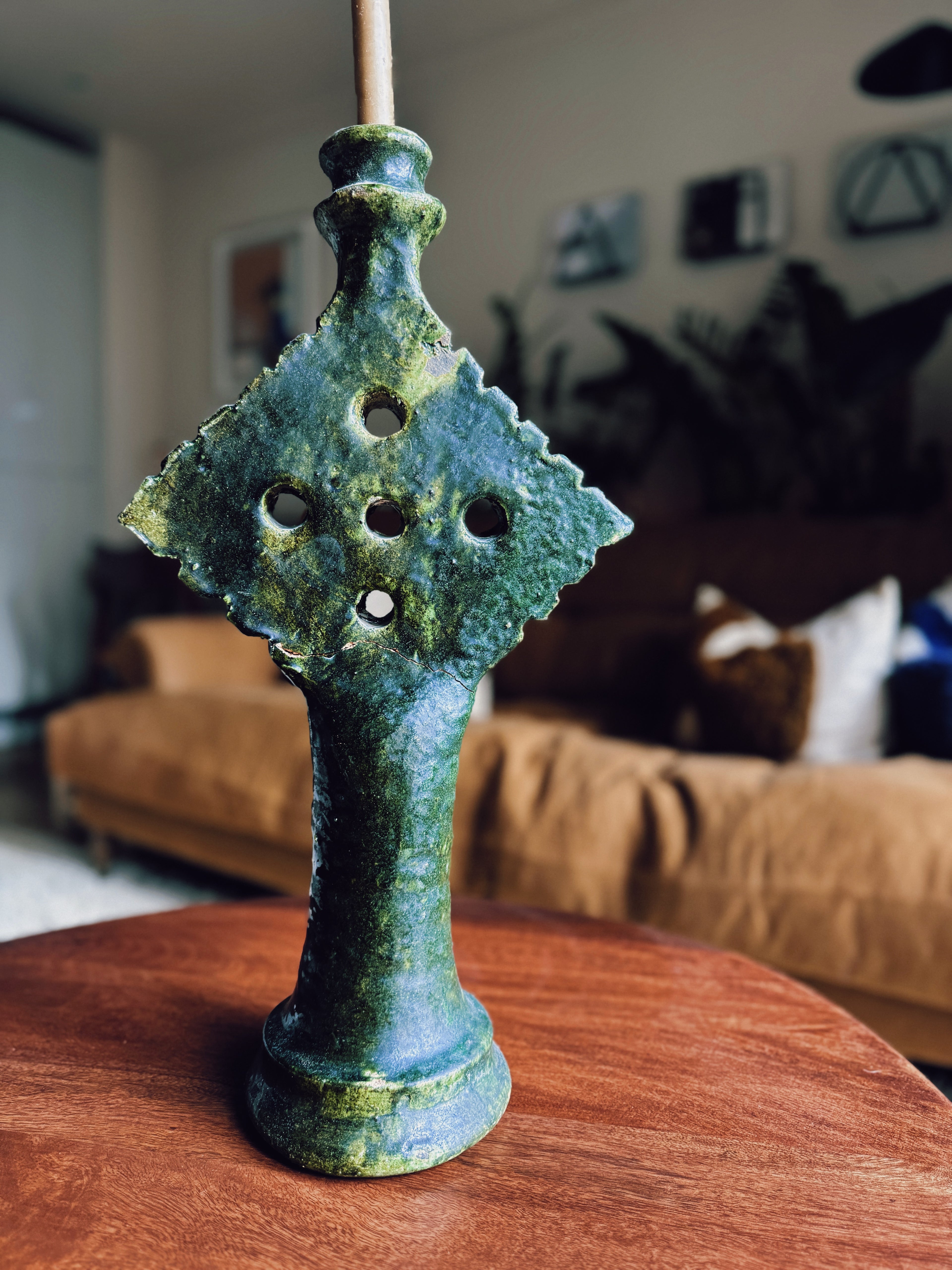 Large Tamgroute Candle Holder