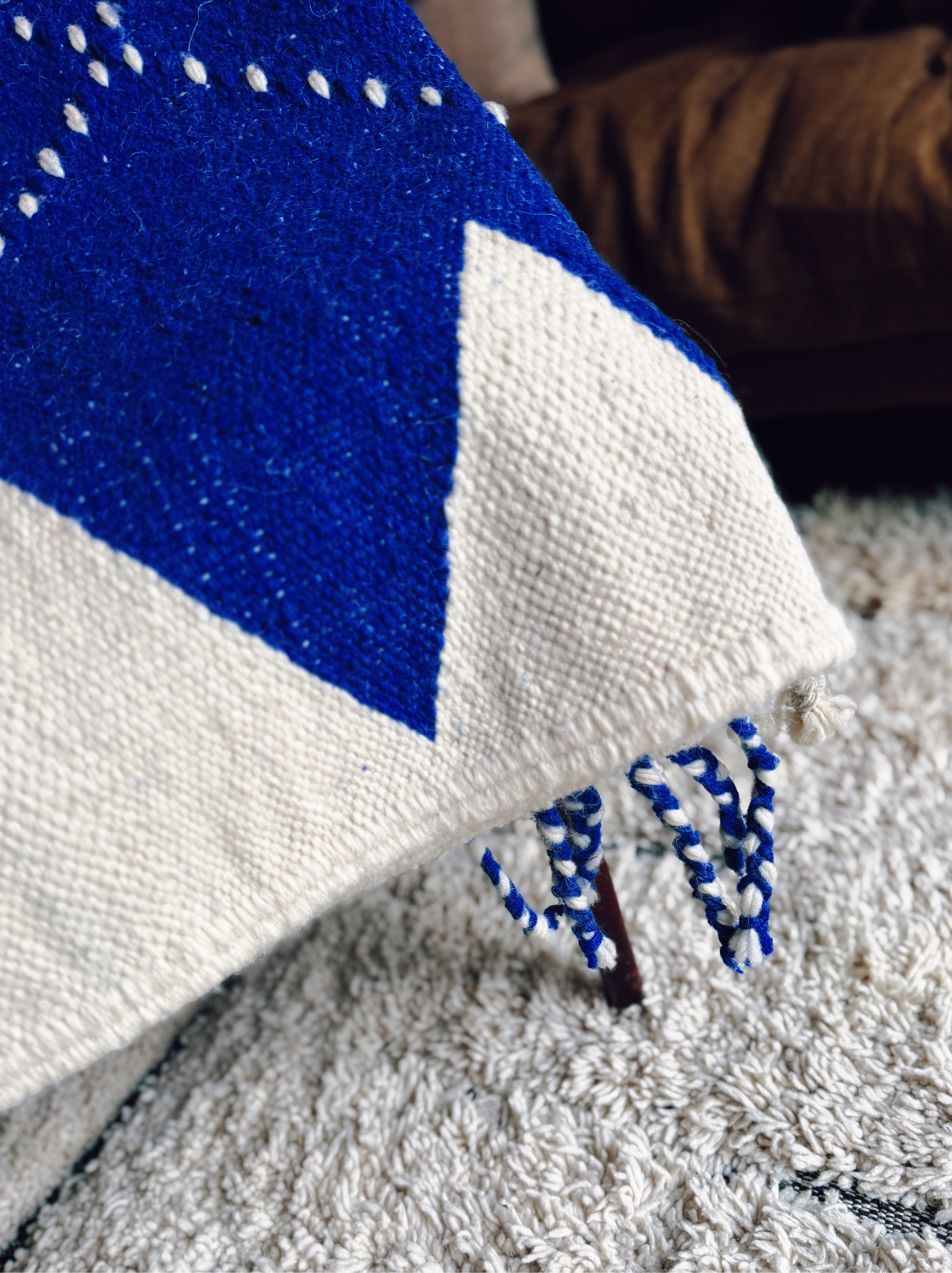 Handwoven Blue Kilim Rug