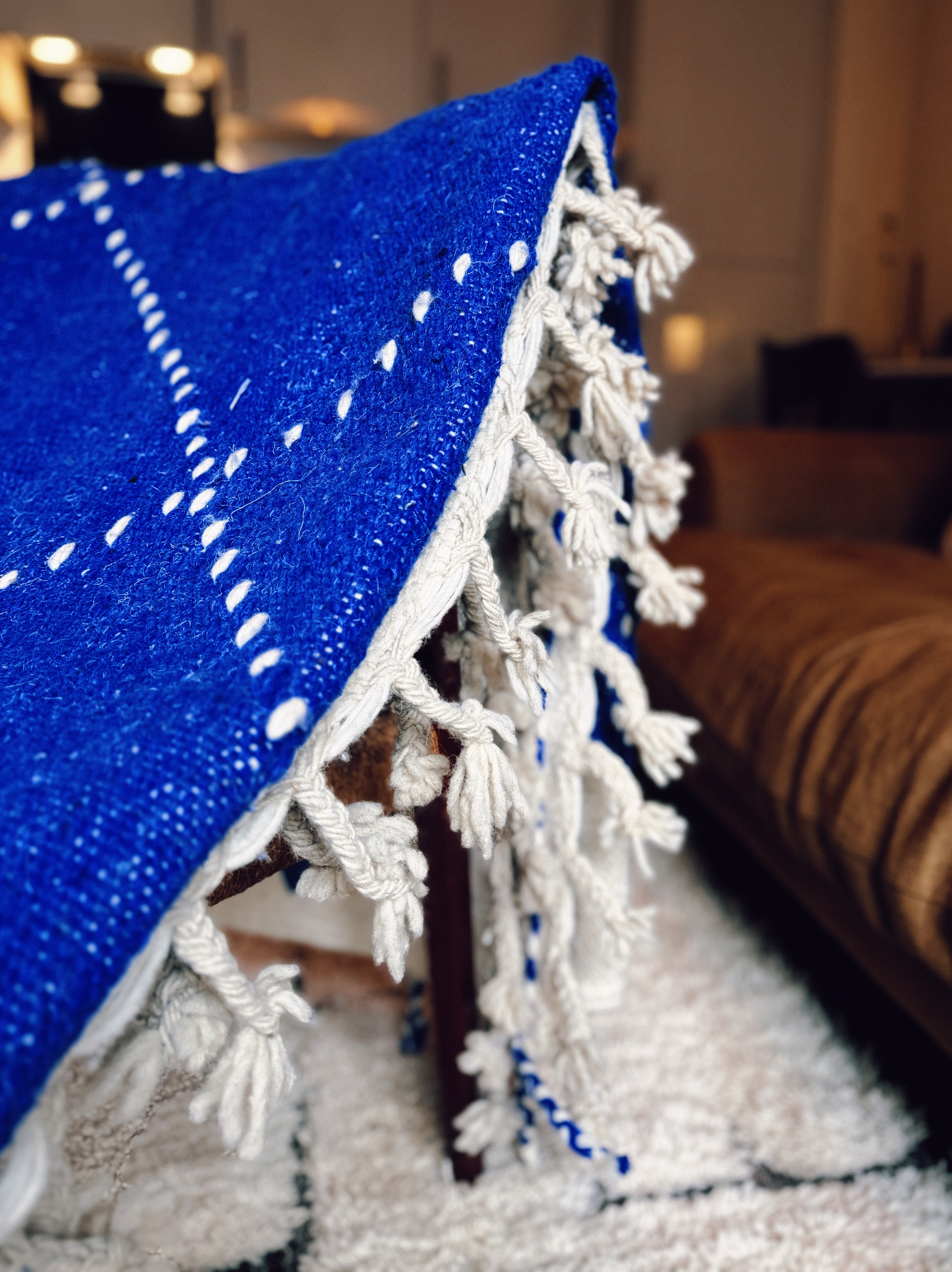 Handwoven Blue Kilim Rug