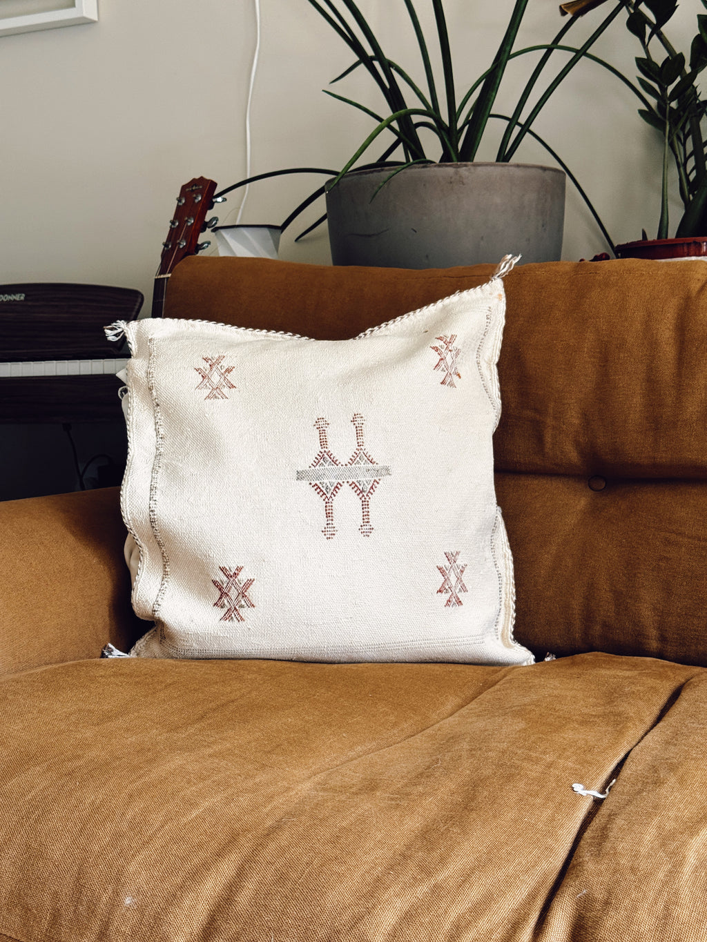 Handmade Cacti Silk Cushion Covers