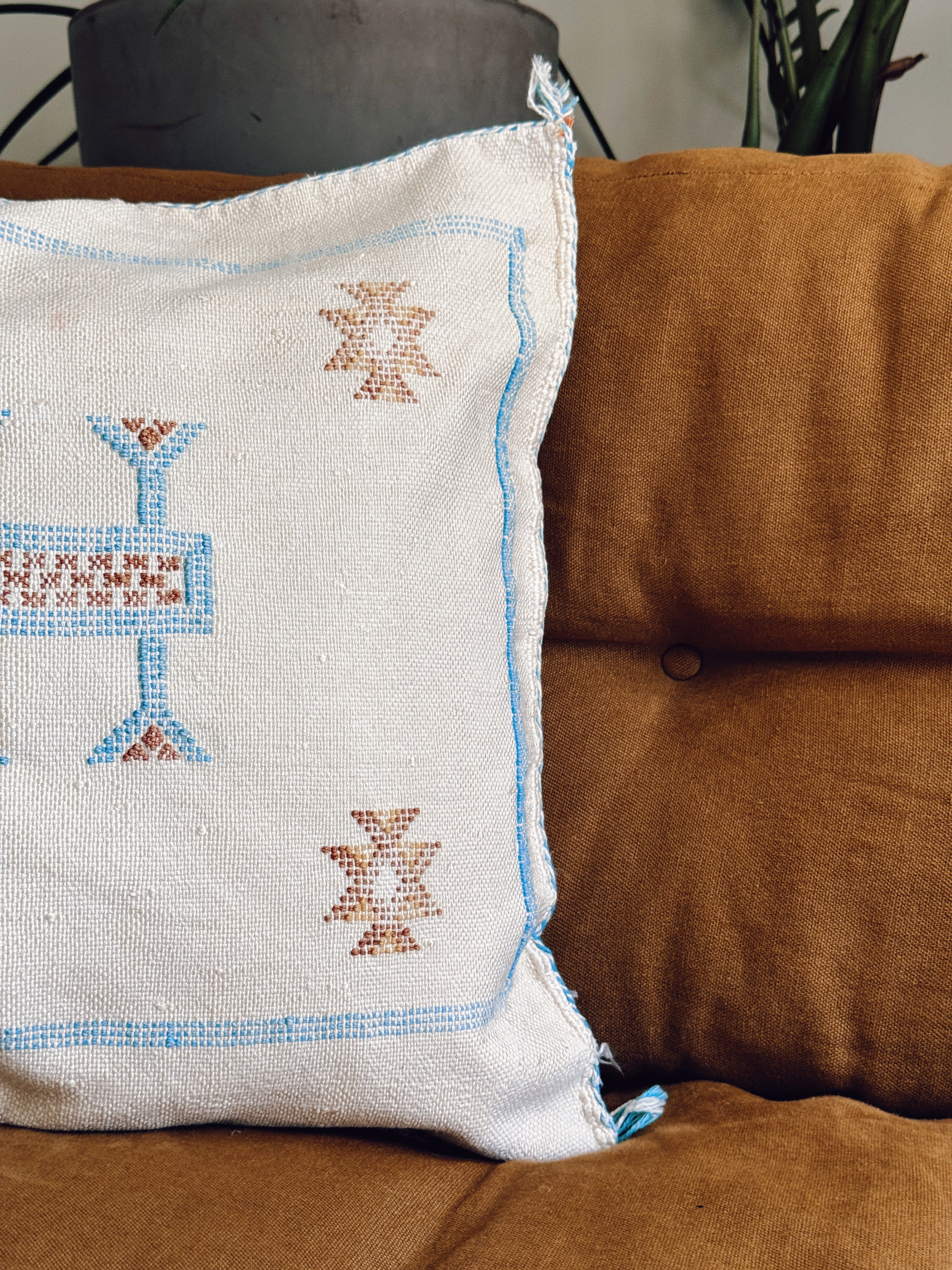 Handmade Cacti Silk Cushion Covers