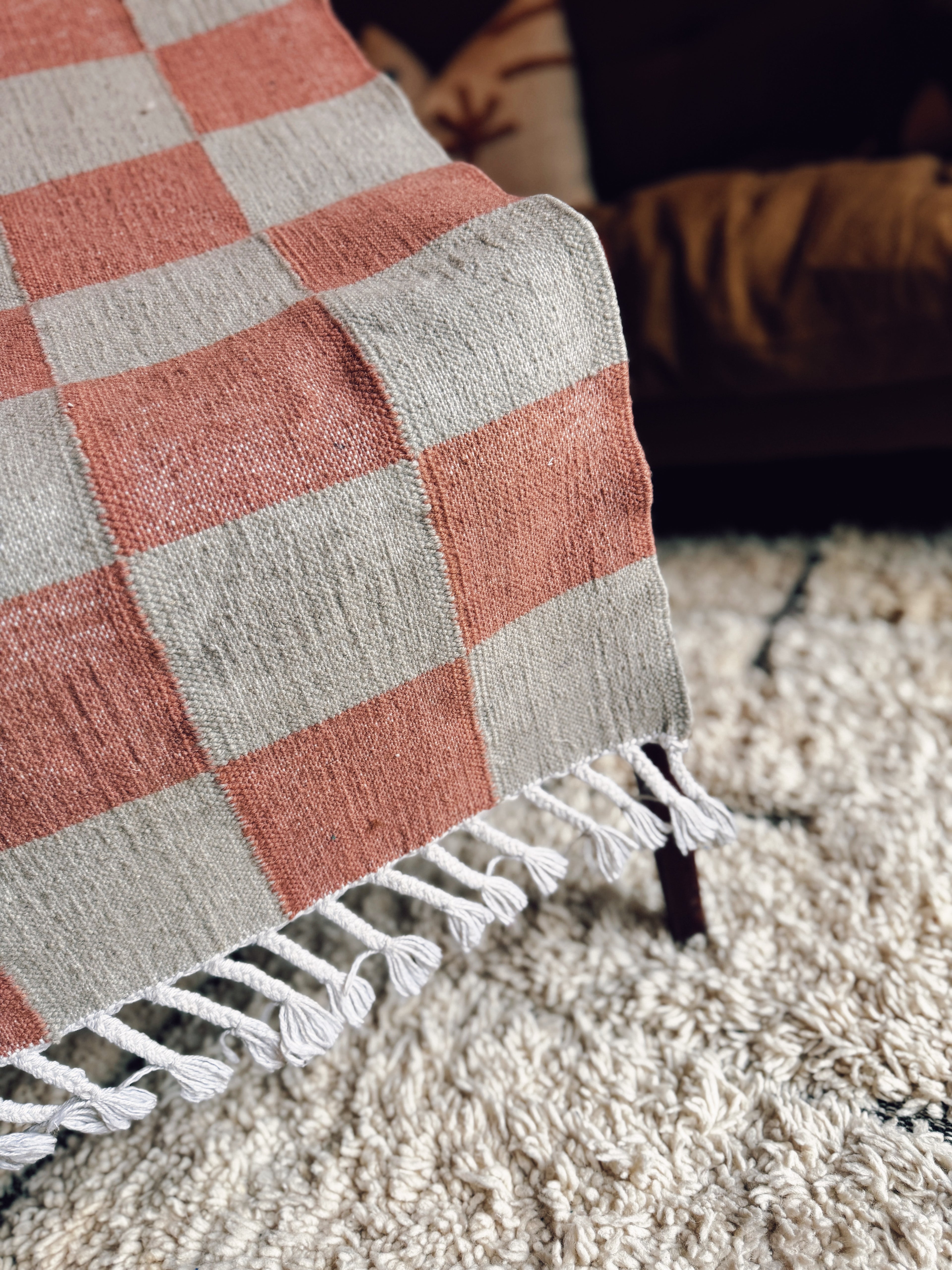 Chequered Wool Rugs