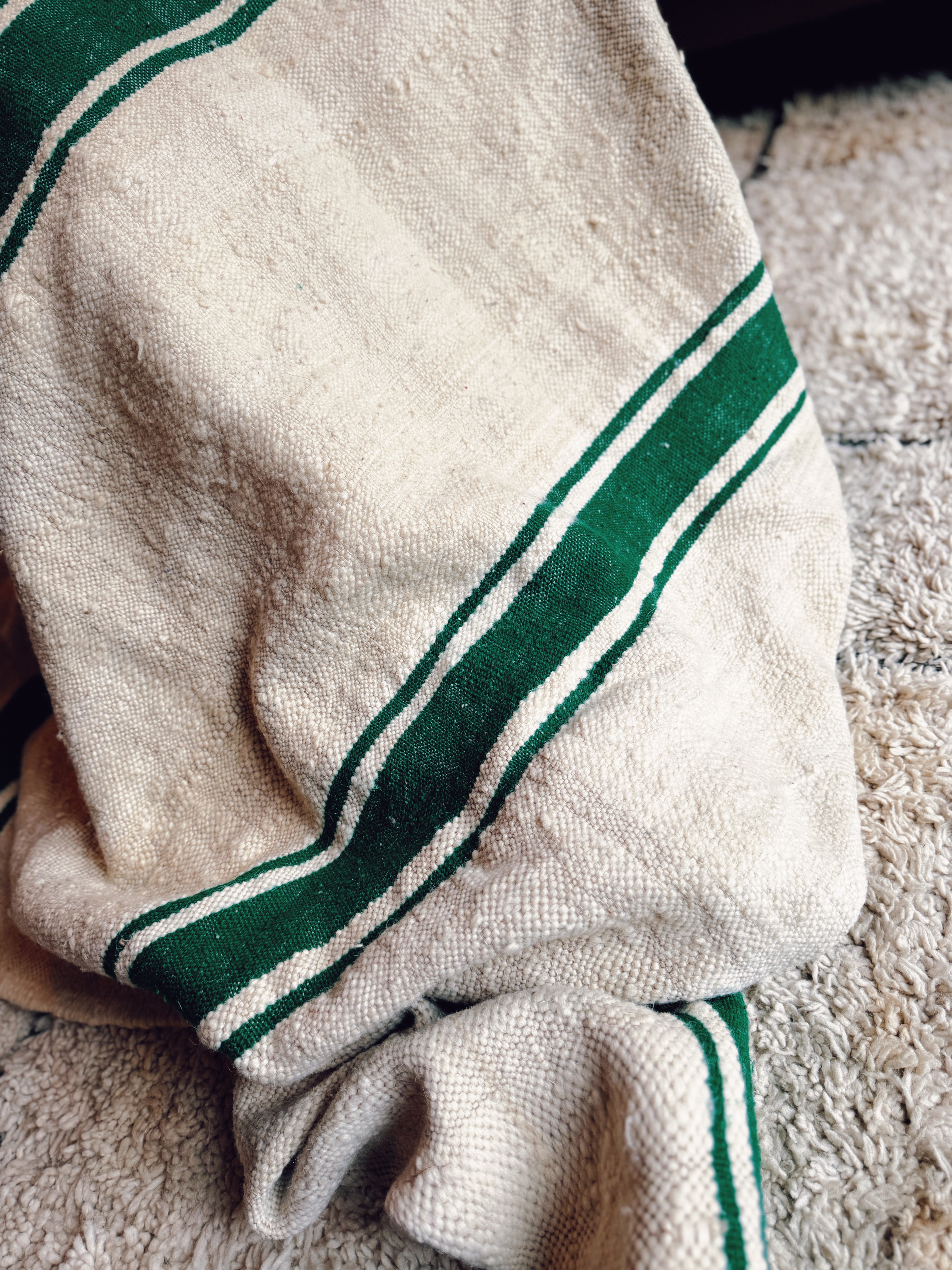 Large Handwoven Wool Throw/Rug