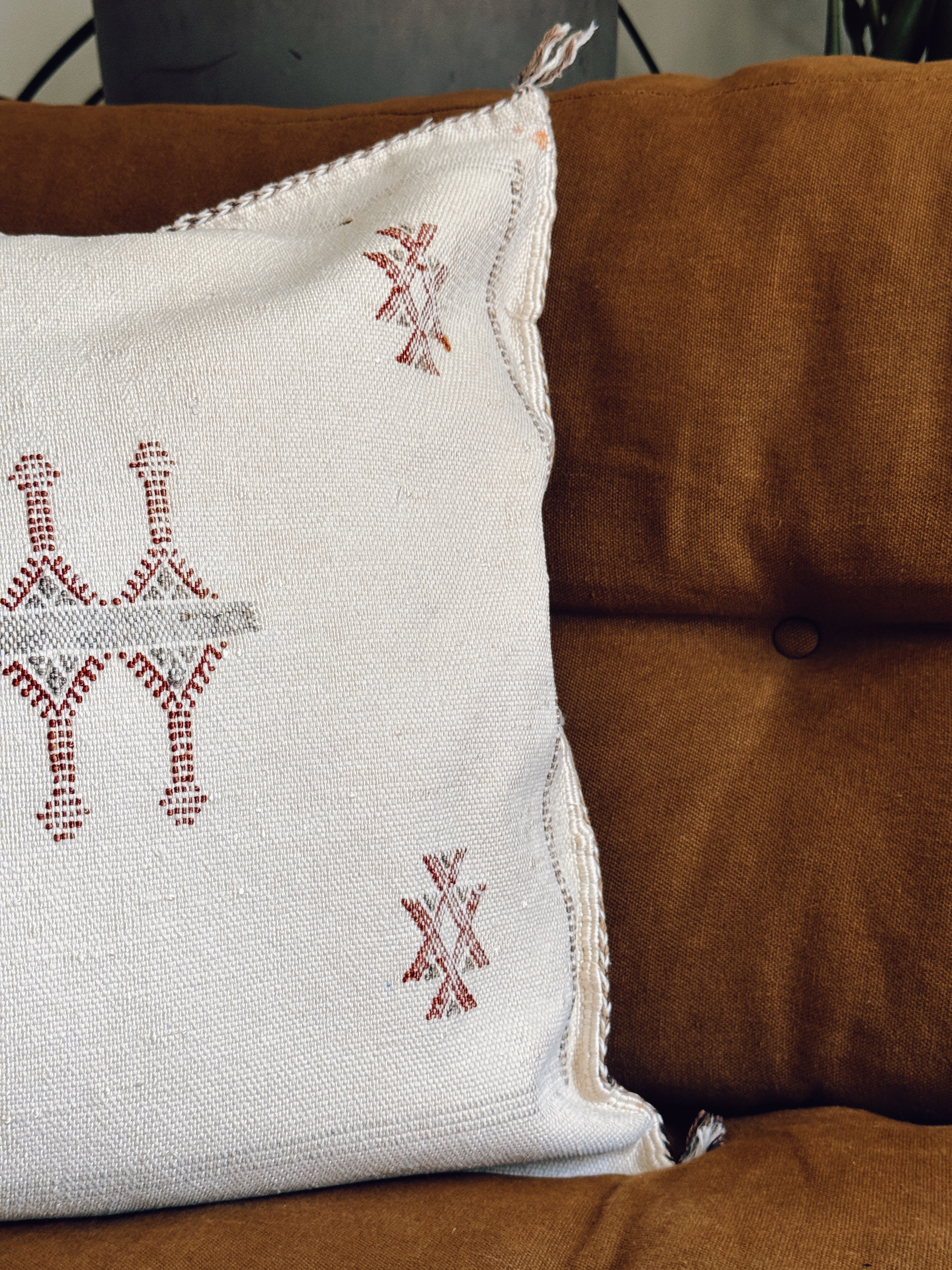 Handmade Cacti Silk Cushion Covers