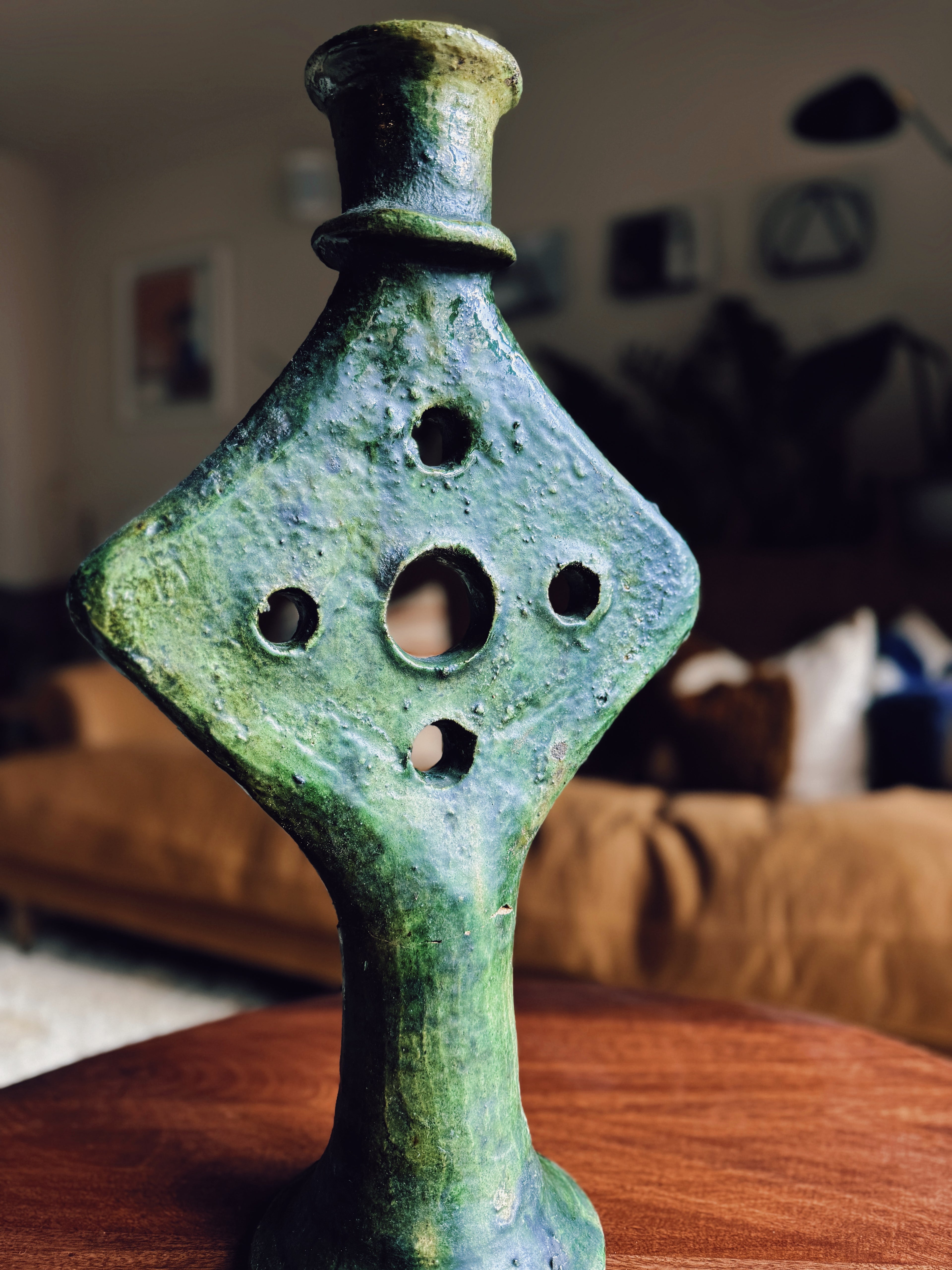 Large Tamgroute Diamond Candle Holder